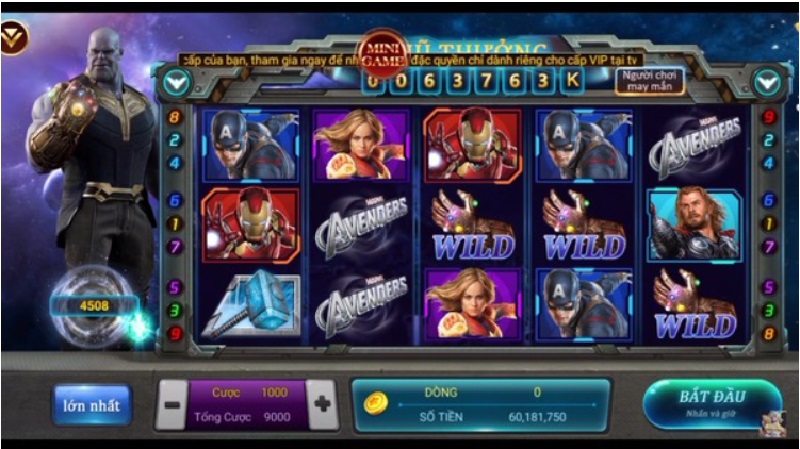 Biểu tượng Wild trong Slot Game Avengers tại Zowin